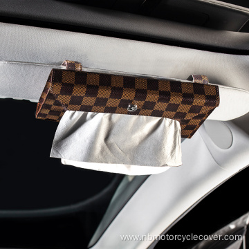 Waterproof car tissue holder sun visor napkin case